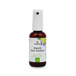 Organic Hand Sanitiser with Lavender, Lemon & Aloe Vera (Meadows Aroma) 50ml