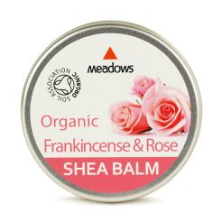 Organic Shea Balm - Frankincense & Rose (Meadows Aroma) 50ml