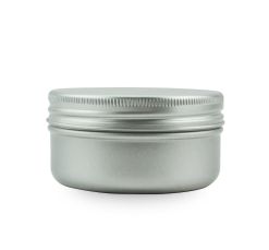 Silver Aluminium Jar and Lid