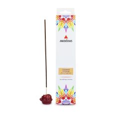 Cinnamon & Orange Fragranced Incense Agarbatti (Meadows Aroma) 20 Pack