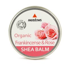 Organic Shea Balm - Frankincense & Rose (Meadows Aroma) 50ml